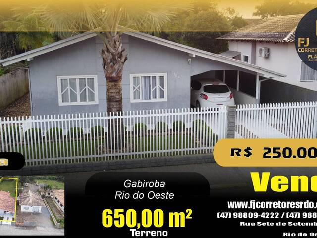 #80 - Casa para Venda em Rio do Oeste - SC