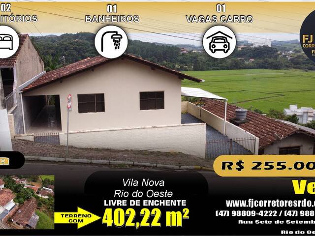 #99 - Casa para Venda em Rio do Oeste - SC